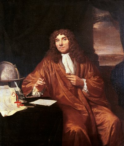 Antonie van Leeuwenhoek, c.1680 da Jan Verkolje