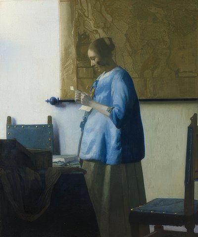 La lettrice di lettere da Jan Vermeer van Delft