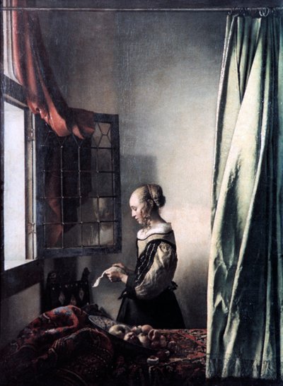 Ragazza che legge una lettera alla finestra aperta da Jan Vermeer van Delft