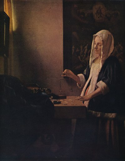 Donna con bilancia da Jan Vermeer van Delft