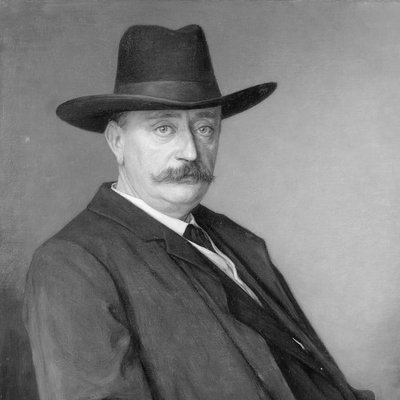 Johannes Martinus Messchaert (1857-1922). Cantante e insegnante di canto da Jan Veth (signed by artist)