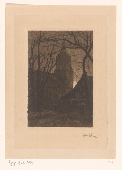 Chiesa a Laren da Jan Veth (signed by artist)