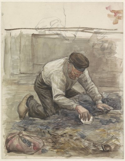 Contadino in ginocchio da Jan Veth