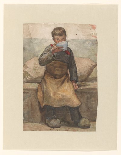 Ragazzo che beve da Jan Veth