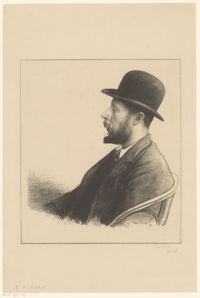 Ritratto di George Hendrik Breitner da Jan Veth
