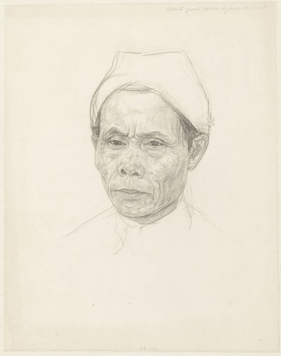 Ritratto di un anziano giavanese da Jan Veth