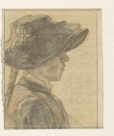 Ritratto di Miss A.C.E. Veth, sorella del disegnatore da Jan Veth