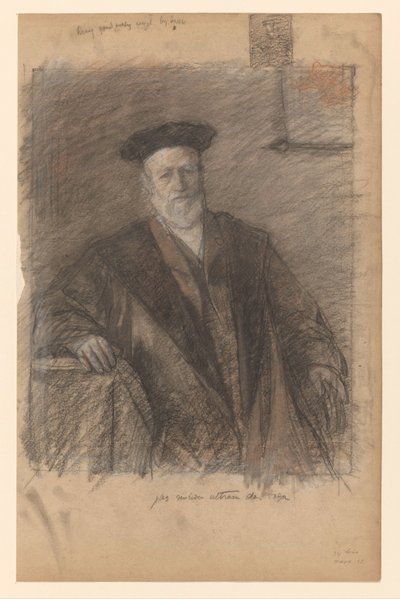 Ritratto del prof. dr. Pieter Johannes Veth, in toga da Jan Veth