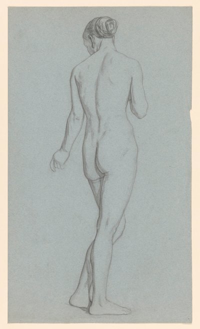 Nudo femminile in piedi, visto di schiena da Jan Veth