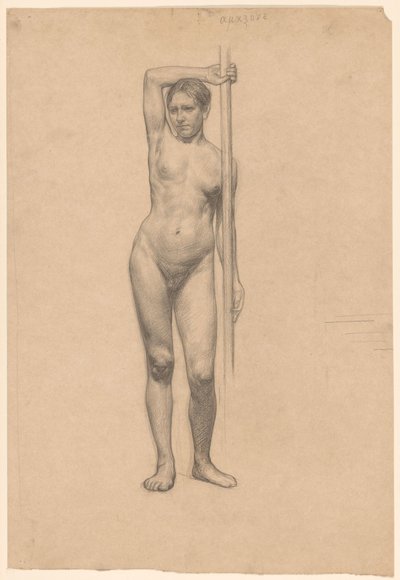 Nudo femminile in piedi, visto di fronte da Jan Veth