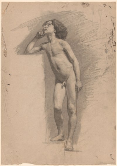 Ragazzo nudo in piedi da Jan Veth