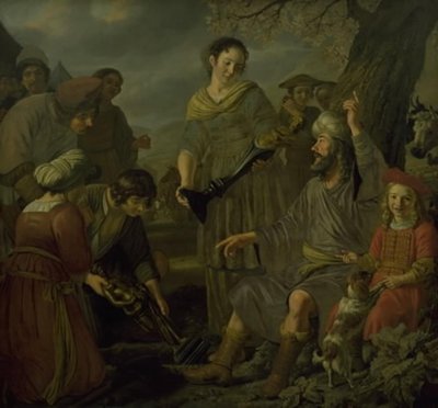 Giacobbe Seppellisce gli Idoli Pagani da Jan Victors