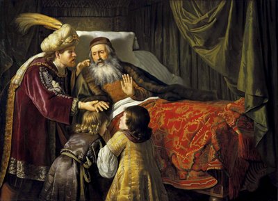 Giacobbe benedice i figli di Giuseppe da Jan Victors