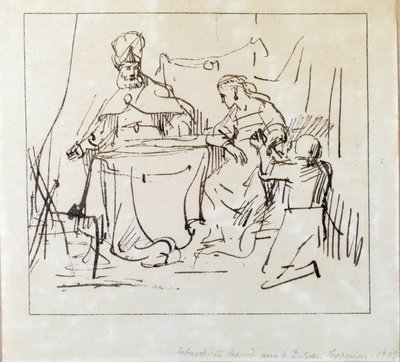 Jan Victors, "Haman con Ester e Ahasverus da Jan Victors