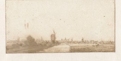 Veduta di una città (Leida?) da Jan Vincentsz. van der Vinne (possibly)