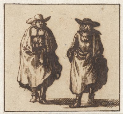Due signori in mantelli pesanti da Jan Vincentsz. van der Vinne (possibly)
