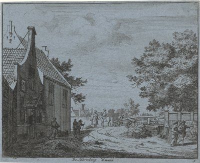 Veduta della locanda Emaus da Jan Vincentsz. van der Vinne