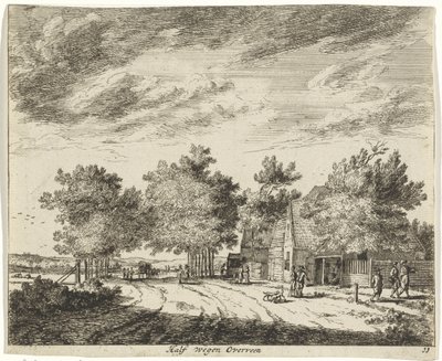 Paesaggio a metà strada tra Overveen da Jan Vincentsz. van der Vinne