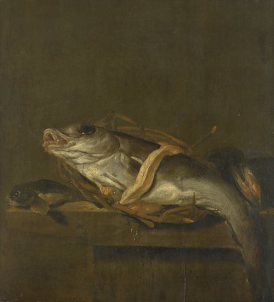 Natura morta con un merluzzo e un gallinella da Jan Vonck