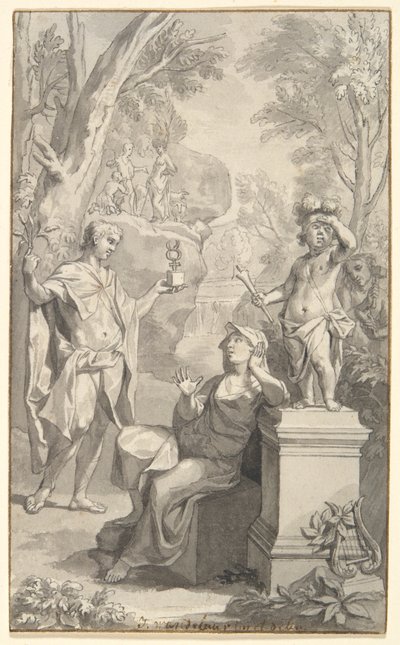 Due disegni per una pagina del titolo da Jan Wandelaar