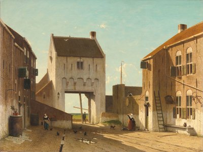 Porta della città a Leerdam da Jan Weissenbruch
