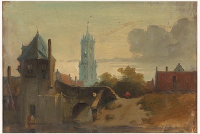 Veduta di Delft da Jan Weissenbruch