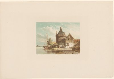 Vista della torre di guardia a Culemborg da Jan Weissenbruch