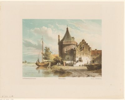 Veduta della Torre di Walt a Culemborg da Jan Weissenbruch