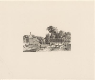 Veduta di un castello e sbiancamento della cera da Jan Weissenbruch