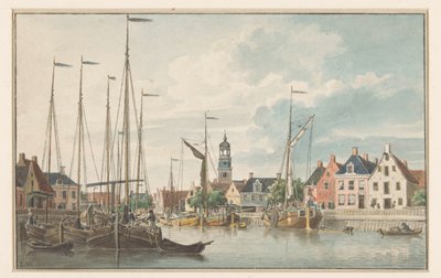 Veduta di De Lemmer da Jan Weissenbruch
