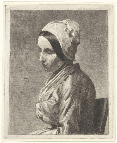 Studio di una donna seduta da Jan Weissenbruch