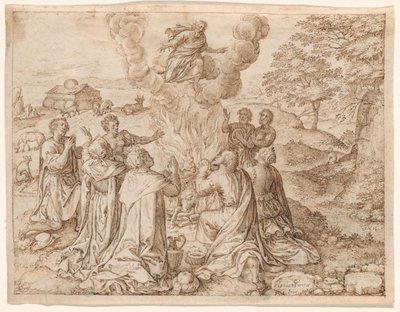 Il sacrificio di Noè, tavola IX da "La creazione e la storia dell
