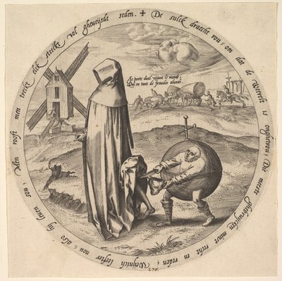 Il Misantropo Derubato dal Mondo, da Dodici Proverbi Fiamminghi da Jan Wierix