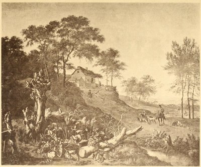 Paesaggio con casa colonica da Jan Wijnants