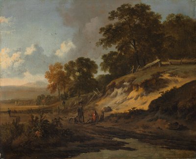 Paesaggio con cacciatori, c.1660-80 da Jan Wijnants