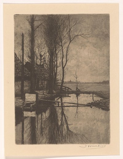Fossato vicino a Nootdorp da Jan Willem Nortier (signed by artist)
