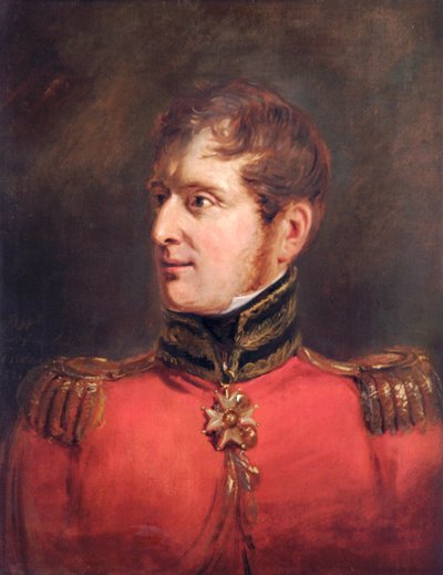 Ritratto del Maresciallo di Campo Lord Fitzroy James Henry Somerset, soldato britannico, 1821 da Jan Willem Pieneman