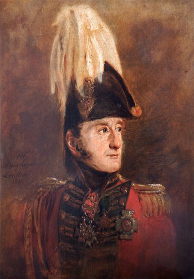 Ritratto del generale Lord Edward Somerset, soldato britannico, 1821 da Jan Willem Pieneman