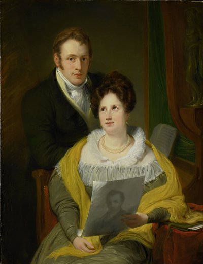 Ritratto di una donna e un uomo da Jan Willem Pieneman