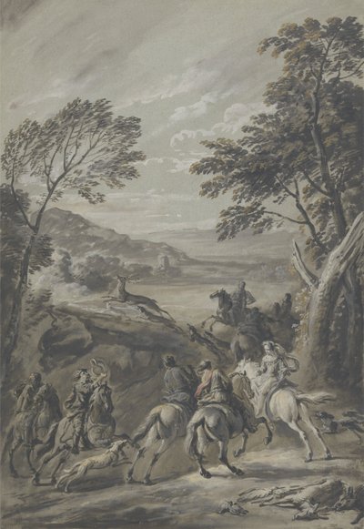 Una caccia al cervo da Jan Wyck