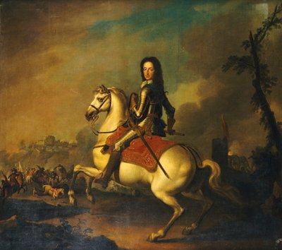Ritratto di Re Guglielmo III alla battaglia del Boyne nel 1690 da Jan Wyck