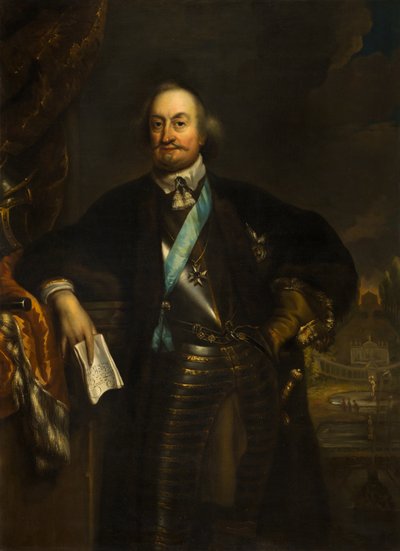 Ritratto di Johan Maurits (1604-1679), Conte di Nassau-Siegen, Fondatore del Mauritshuis, 1668-1670 da Jan de Baen