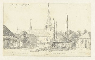Veduta del villaggio di Doorn, con la chiesa da Jan de Beijer