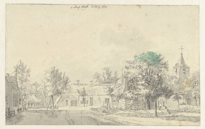 Veduta del villaggio di Odijk da Jan de Beijer