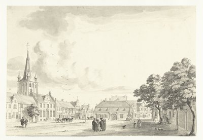 Veduta del mercato di Uerdingen da Jan de Beijer