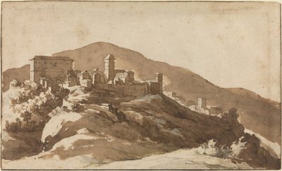 Una Vista di Savelli vicino ad Albano da Jan de Bisschop