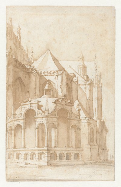 Beckeneelhuisje presso la Nieuwe Kerk ad Amsterdam da Jan de Bisschop