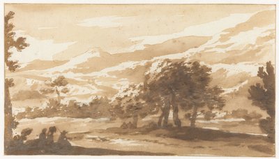 Paesaggio montuoso in Italia da Jan de Bisschop