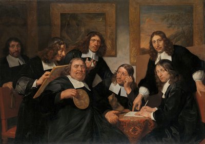 I governatori della Gilda di San Luca, Haarlem, 1675 da Jan de Bray