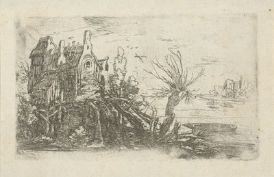 Casa su un fiume da Jan de Hoey